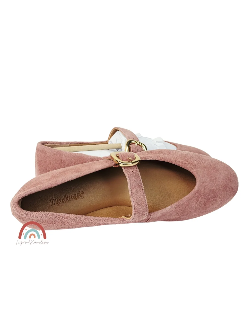 New! Madewell The Remy Mary Jane Flat in Leather Suede Rosy Mauve 7.5 - Picture 10 of 16